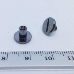 Гвинт ремінний з внутрішнім різьбленням ЧОРНИЙ НІКЕЛЬ 3,5х5 мм тип A9521